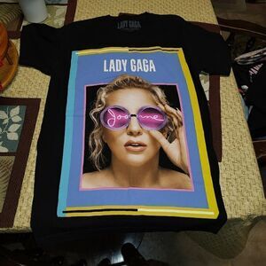 Lady Gaga Black Joanne Concert Shirt Size Women's Small
